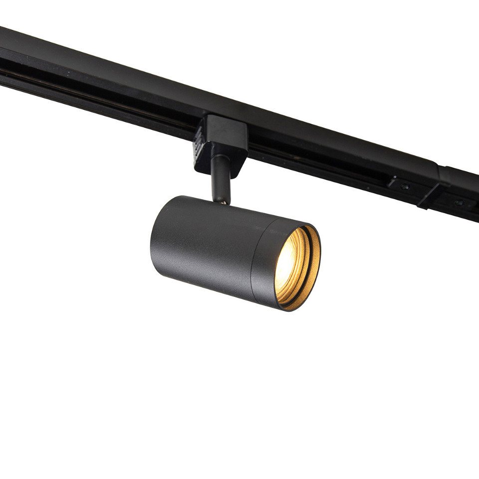 Qazqa Schienensystem-Sets Iconic jeana, Dimmbar, LED wechselbar, Extra-Warmweiß, QAZQA Schienen leuchte, gu10, Schwarz, Stahl, Modern – Bild 5 von 5