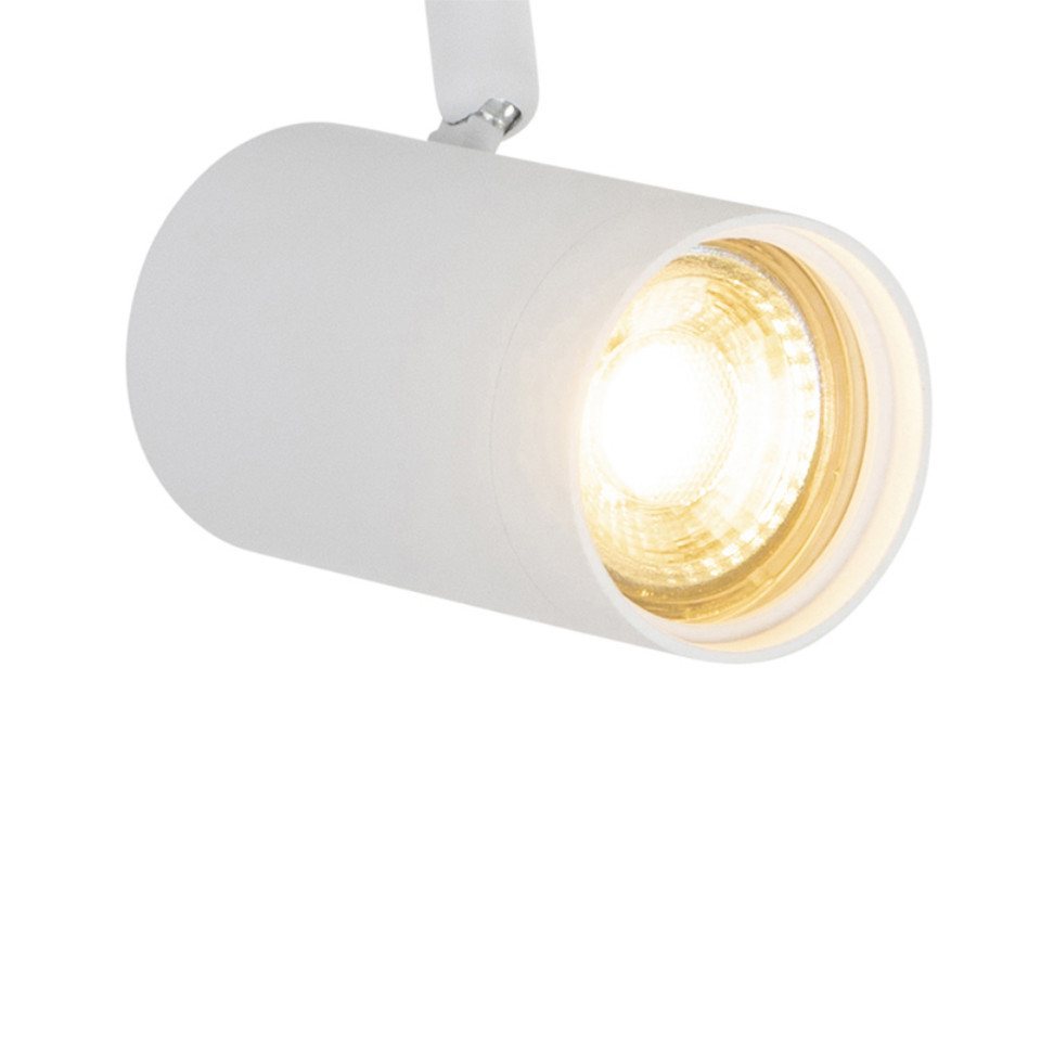 Qazqa Schienensystem-Sets Iconic jeana, ohne Leuchtmittel, Warmweiß, QAZQA Schienen leuchte, gu10, Weiß, Aluminium, Modern – Bild 2 von 5