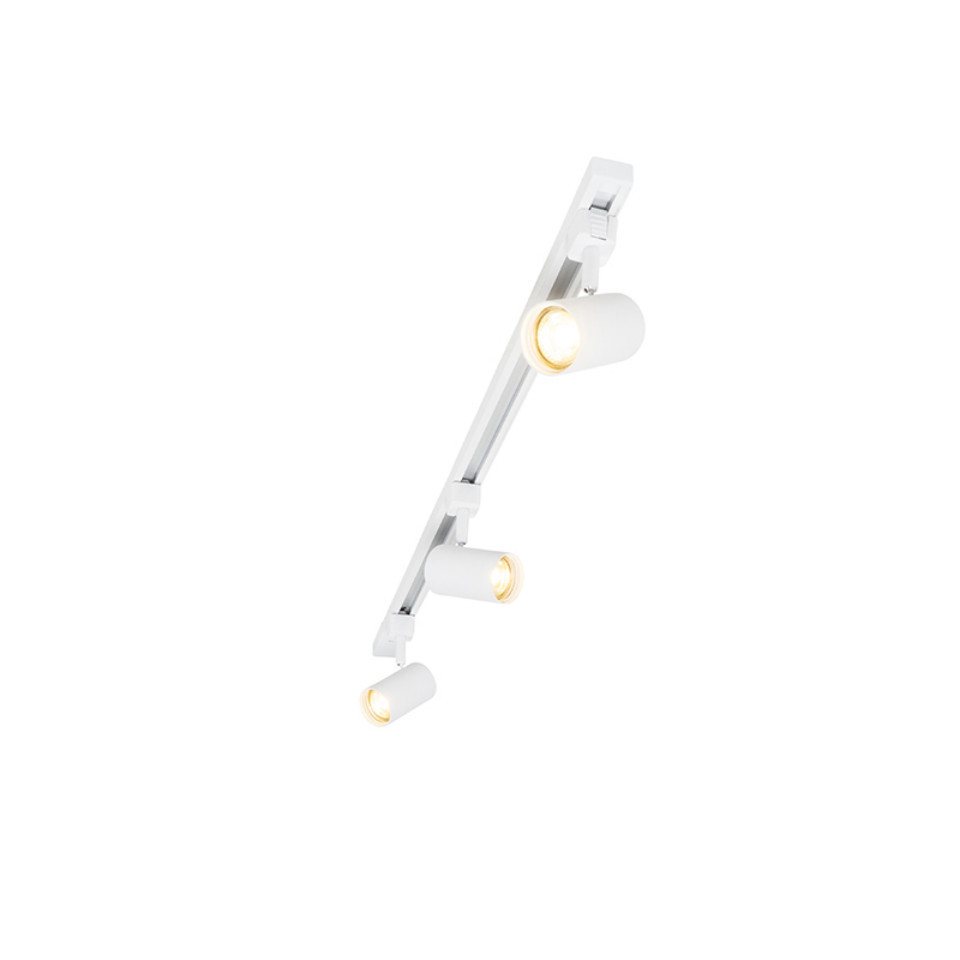 Qazqa Schienensystem-Sets Iconic jeana, ohne Leuchtmittel, Warmweiß, QAZQA Schienen leuchte, gu10, Weiß, Aluminium, Modern – Bild 4 von 5