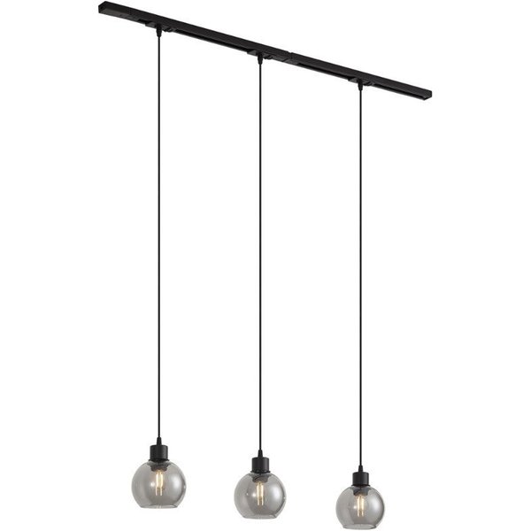 Qazqa Schienensystem-Sets Iconic lava, ohne Leuchtmittel, Kaltweiß, QAZQA Schienen leuchte, e27, Schwarz, Aluminium, Modern
