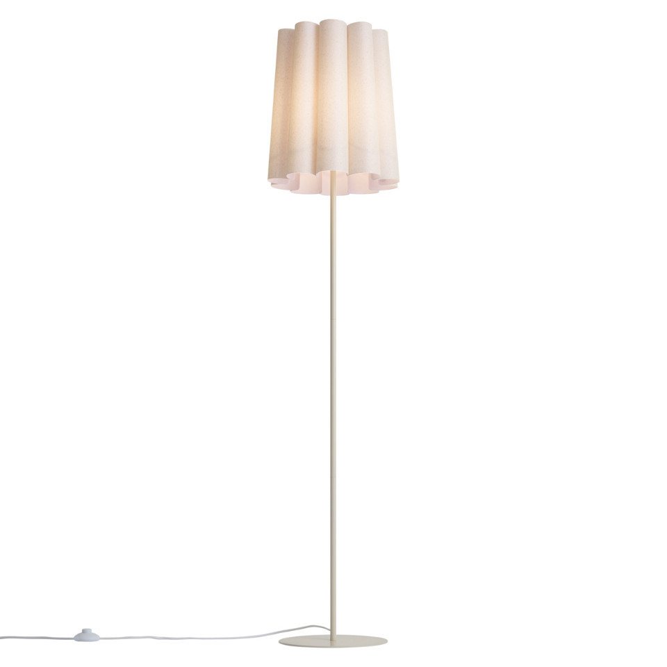 Qazqa Stehlampe Jenni, ohne Leuchtmittel, Warmweiß, QAZQA Stehlampe, e27, Beige, Stahl, Japandi – Bild 4 von 5