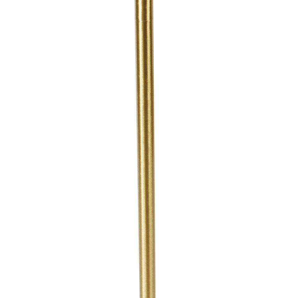 Qazqa Stehlampe Kaso, ohne Leuchtmittel, Warmweiß, QAZQA Stehlampe, e27, Gold, Stahl, Modern – Bild 2 von 5