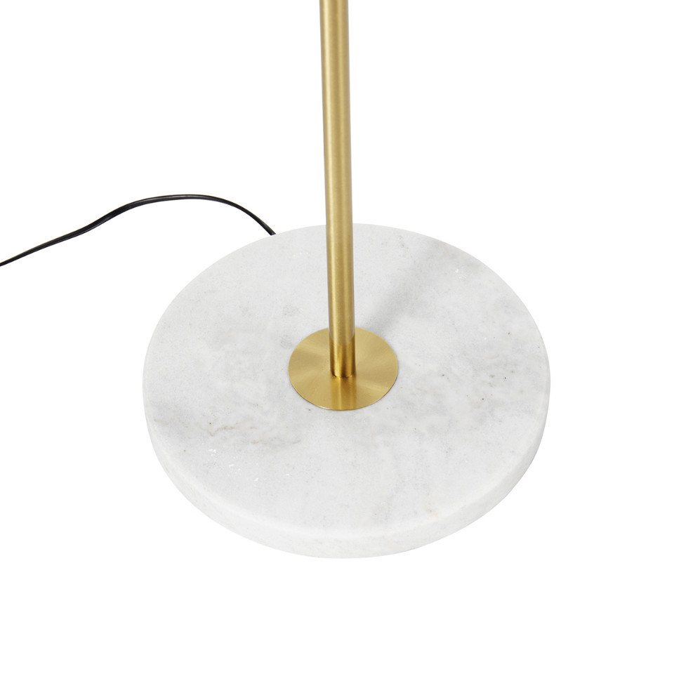 Qazqa Stehlampe Kaso, ohne Leuchtmittel, Warmweiß, QAZQA Stehlampe, e27, Gold, Stahl, Modern – Bild 4 von 5