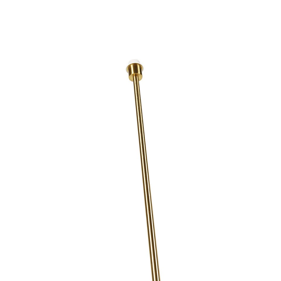 Qazqa Stehlampe Kaso, ohne Leuchtmittel, Warmweiß, QAZQA Stehlampe, e27, Gold, Stahl, Modern – Bild 5 von 5