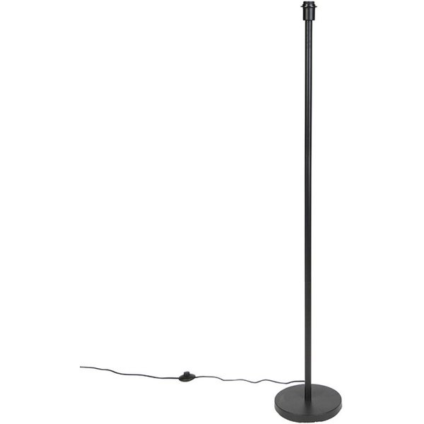 Qazqa Stehlampe Simplo, ohne Leuchtmittel, Warmweiß, QAZQA Stehlampe, e27, Schwarz, Stahl, Modern