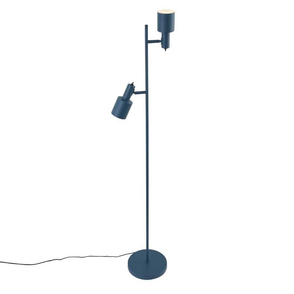 Qazqa Stehlampe Stijn, ohne Leuchtmittel, Warmweiß, QAZQA Stehlampe, e27, Blau, Metall, Modern – Bild 5 von 5