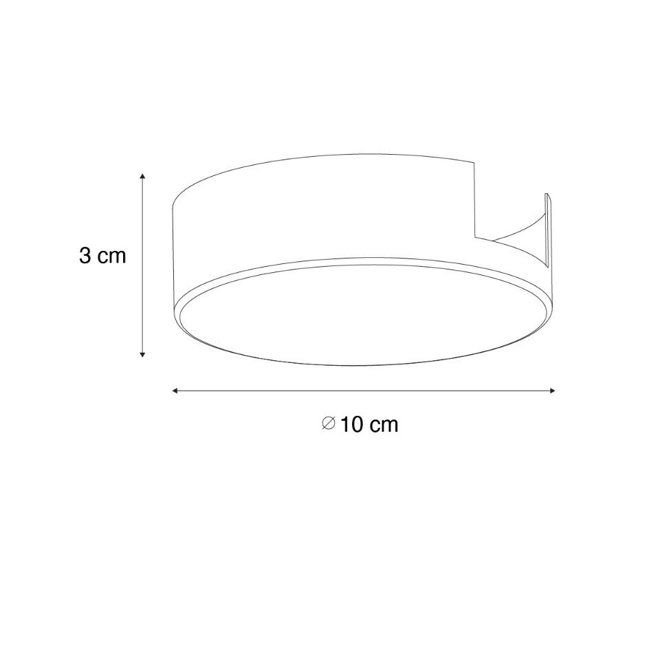 Qazqa Stromschienensystem Iconic, 10 cm, (1-tlg) – Bild 3 von 5