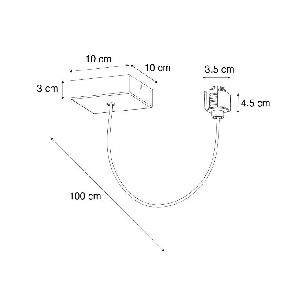 Qazqa Stromschienensystem Iconic, 100 cm, (1-tlg) – Bild 2 von 5