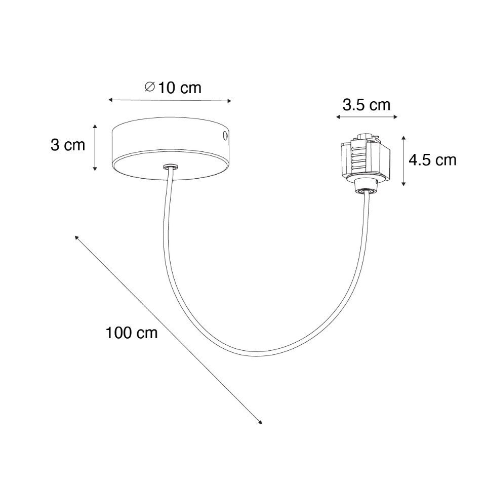 Qazqa Stromschienensystem Iconic, 100 cm, (1-tlg) – Bild 2 von 5