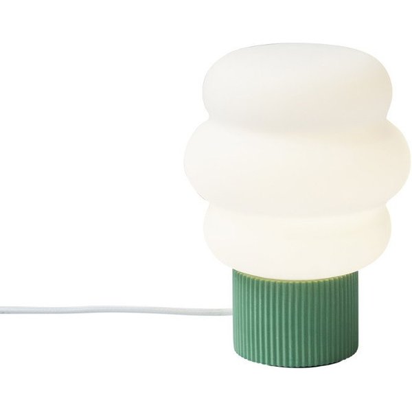 Qazqa Tischleuchte Kumo, ohne Leuchtmittel, Warmweiß, QAZQA Tisch leuchte, e27, Weiß, Glas, Japandi