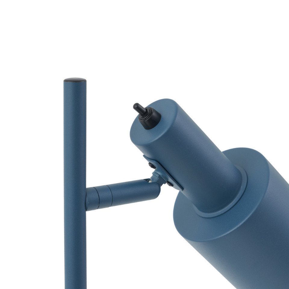 Qazqa Tischleuchte Stijn, ohne Leuchtmittel, Warmweiß, QAZQA Tisch leuchte, e27, Blau, Metall, Modern – Bild 3 von 5