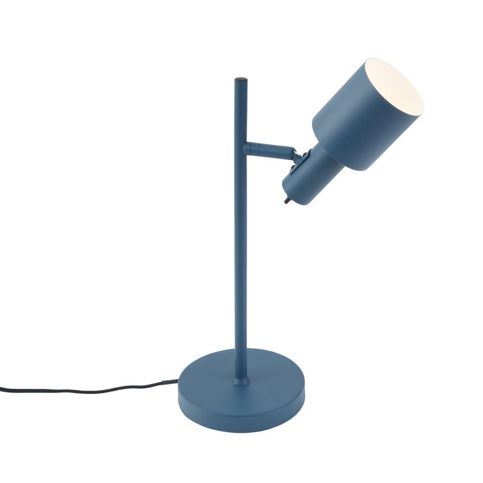 Qazqa Tischleuchte Stijn, ohne Leuchtmittel, Warmweiß, QAZQA Tisch leuchte, e27, Blau, Metall, Modern – Bild 5 von 5