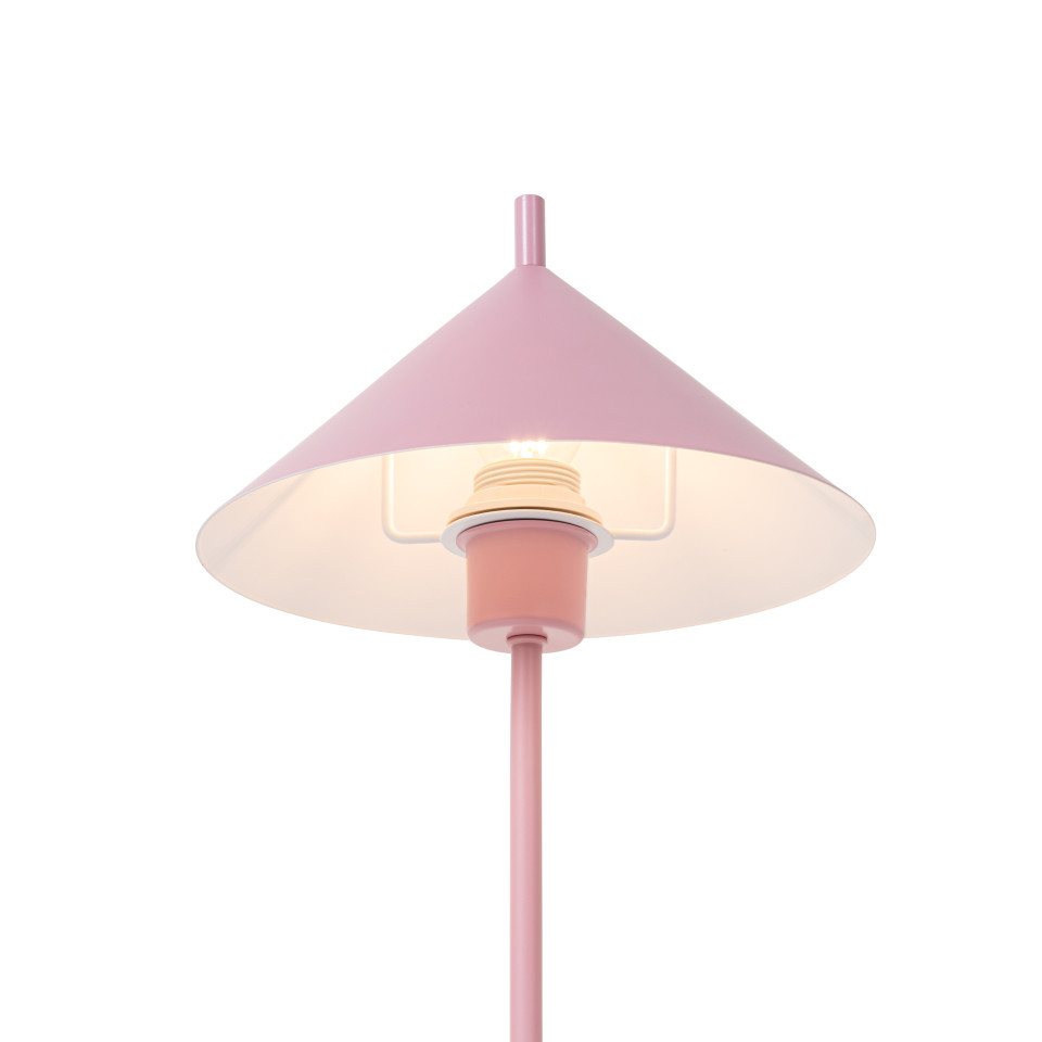 Qazqa Tischleuchte Triangolo, ohne Leuchtmittel, Warmweiß, QAZQA Tisch leuchte, e27, Rosa, Stahl, Design – Bild 3 von 5