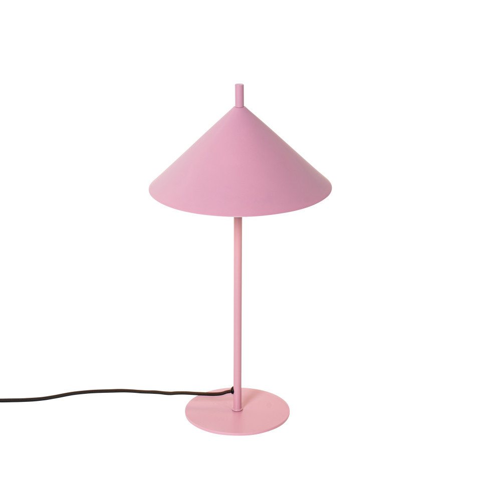Qazqa Tischleuchte Triangolo, ohne Leuchtmittel, Warmweiß, QAZQA Tisch leuchte, e27, Rosa, Stahl, Design – Bild 4 von 5