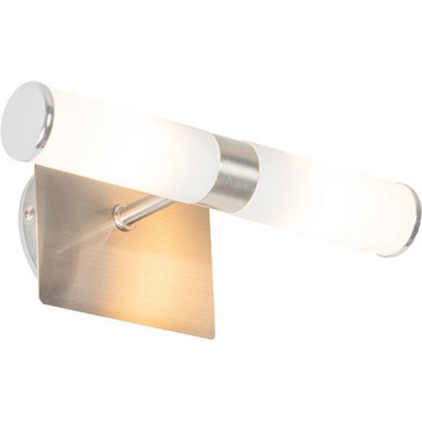 Qazqa Wandleuchte Bath, ohne Leuchtmittel, Warmweiß, QAZQA Wand leuchte, g9, Stahl, Stahl, Modern