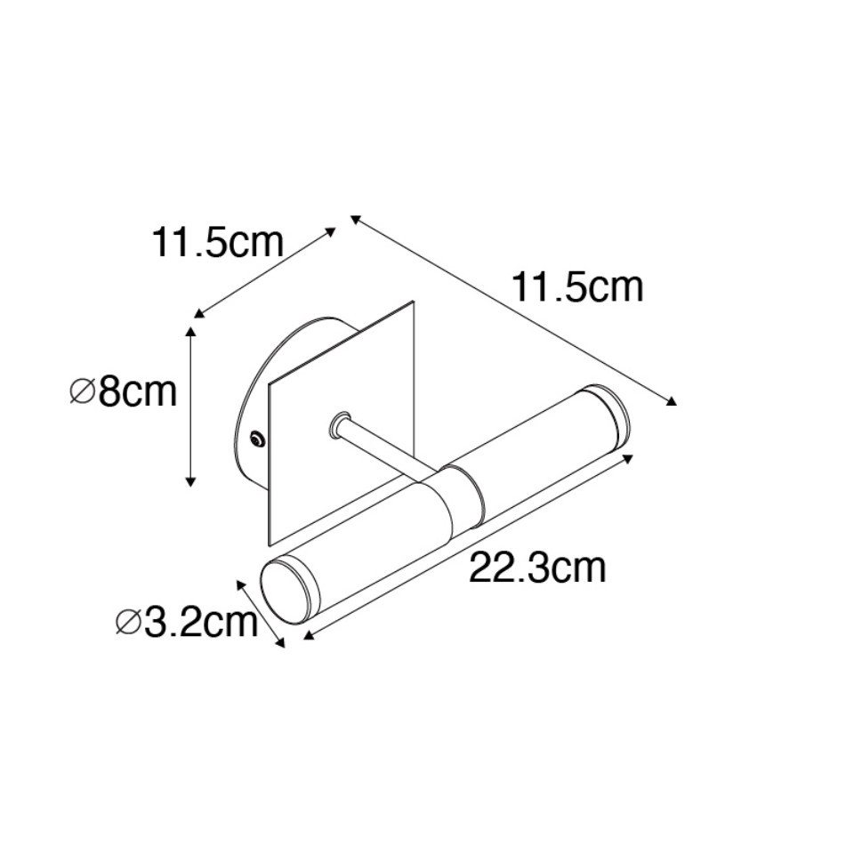 Qazqa Wandleuchte Bath, ohne Leuchtmittel, Warmweiß, QAZQA Wand leuchte, g9, Stahl, Stahl, Modern – Bild 3 von 5