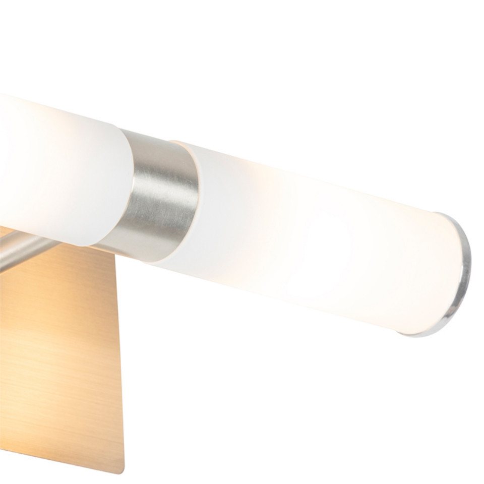 Qazqa Wandleuchte Bath, ohne Leuchtmittel, Warmweiß, QAZQA Wand leuchte, g9, Stahl, Stahl, Modern – Bild 4 von 5