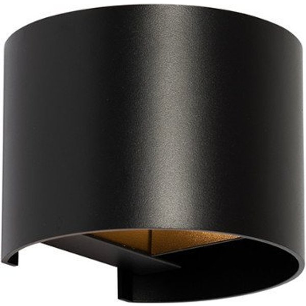 Qazqa Wandleuchte Edwin, ohne Leuchtmittel, Warmweiß, QAZQA Wand leuchte, g9, Schwarz, Aluminium, Modern