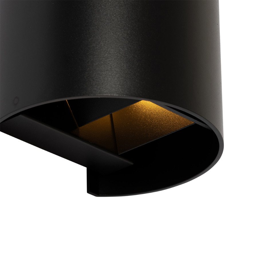 Qazqa Wandleuchte Edwin, ohne Leuchtmittel, Warmweiß, QAZQA Wand leuchte, g9, Schwarz, Aluminium, Modern – Bild 2 von 5