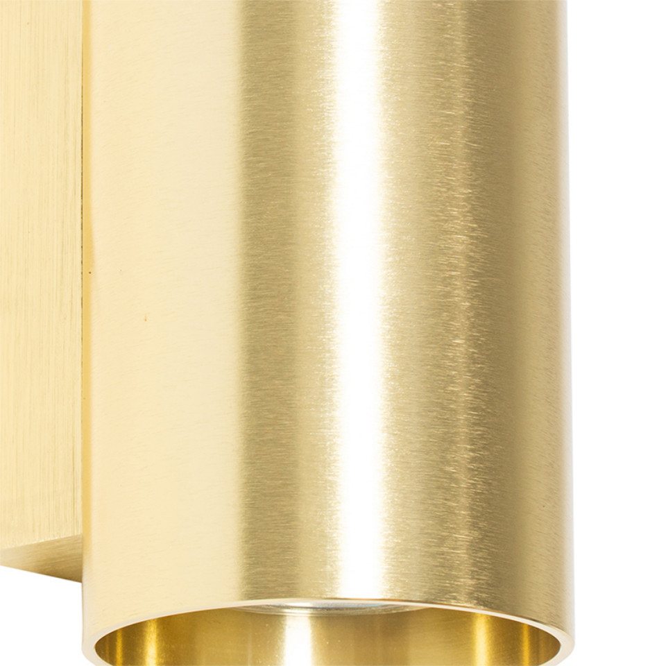 Qazqa Wandleuchte Sandy, ohne Leuchtmittel, Warmweiß, QAZQA Wand leuchte, gu10, Gold, Aluminium, Modern – Bild 3 von 5