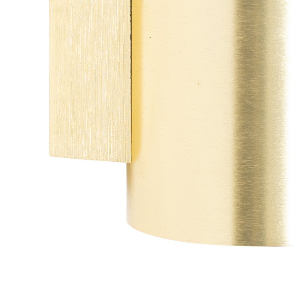 Qazqa Wandleuchte Sandy, ohne Leuchtmittel, Warmweiß, QAZQA Wand leuchte, gu10, Gold, Aluminium, Modern – Bild 4 von 5