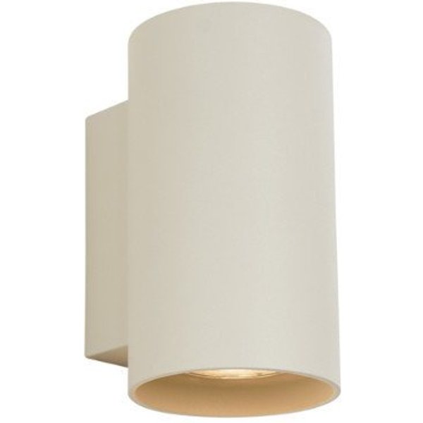 Qazqa Wandleuchte Sandy, ohne Leuchtmittel, Extra-Warmweiß, QAZQA Wand leuchte, gu10, Beige, Aluminium, Modern