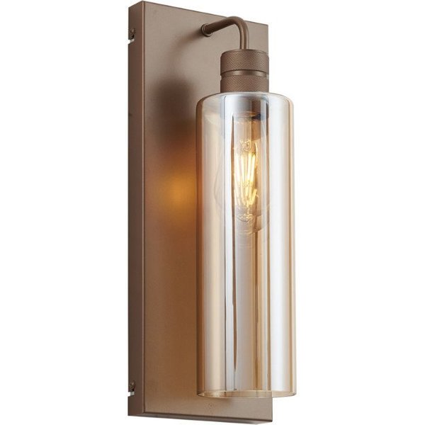 Qazqa Wandleuchte Stavelot, ohne Leuchtmittel, Warmweiß, QAZQA Wand leuchte, e27, Bronze, Stahl, Design