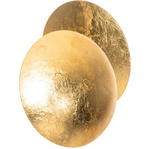 Qazqa Wandleuchte Sunrise, ohne Leuchtmittel, Warmweiß, QAZQA Wand leuchte, g9, Gold, Stahl, Modern