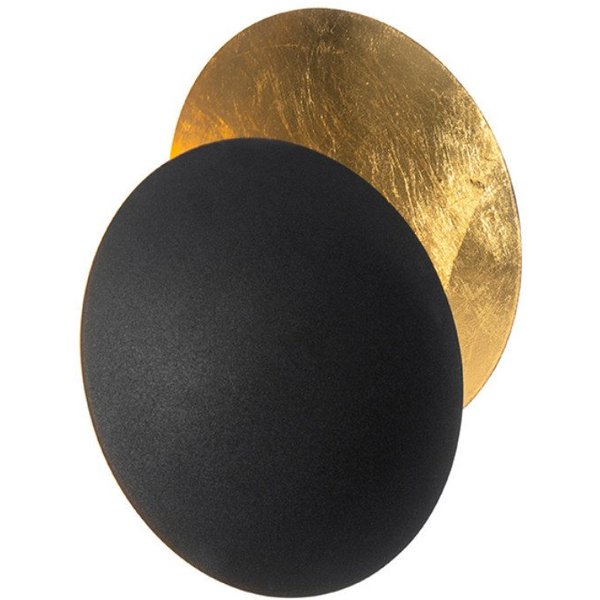 Qazqa Wandleuchte Sunrise, ohne Leuchtmittel, Warmweiß, QAZQA Wand leuchte, g9, Schwarz, Stahl, Modern