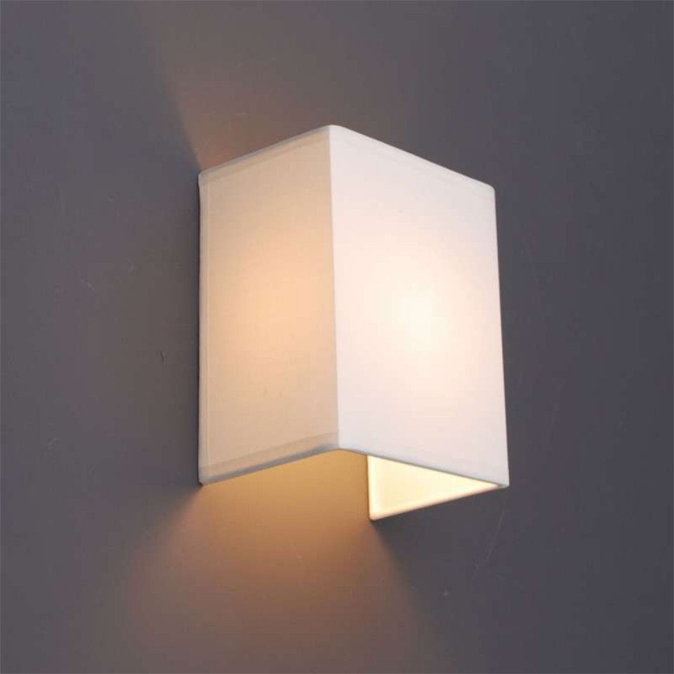 Qazqa Wandleuchte Vete, ohne Leuchtmittel, E27, Crème, Modern, Textil, 1-flammig – Bild 2 von 4