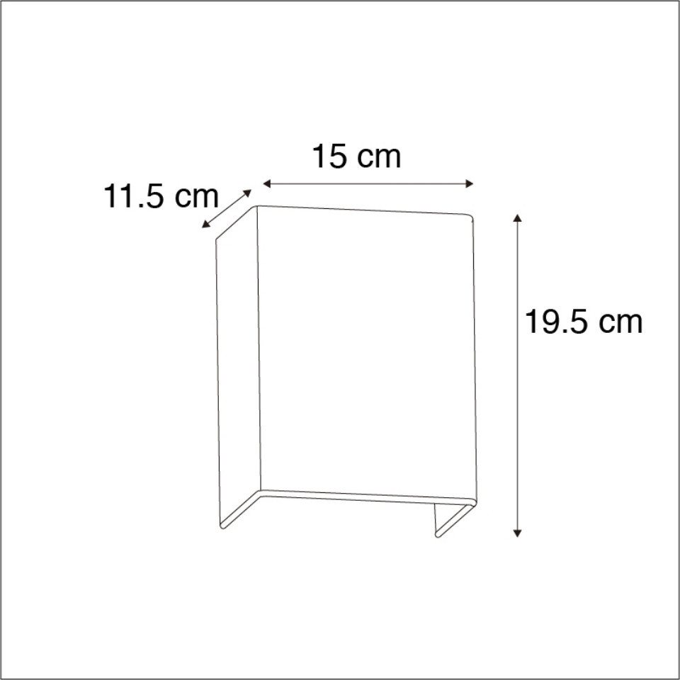 Qazqa Wandleuchte Vete, ohne Leuchtmittel, E27, Crème, Modern, Textil, 1-flammig – Bild 4 von 4