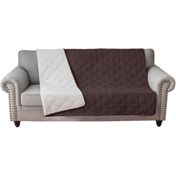 Qelus Sofahusse Sofabezug Wasserdicht, Anti-Rutsch überwurfdecke,Dauerhaft Couchschoner, Waschbar Einfach Bettdecke,Für Haustier Katze Hunde,1 STÜCK