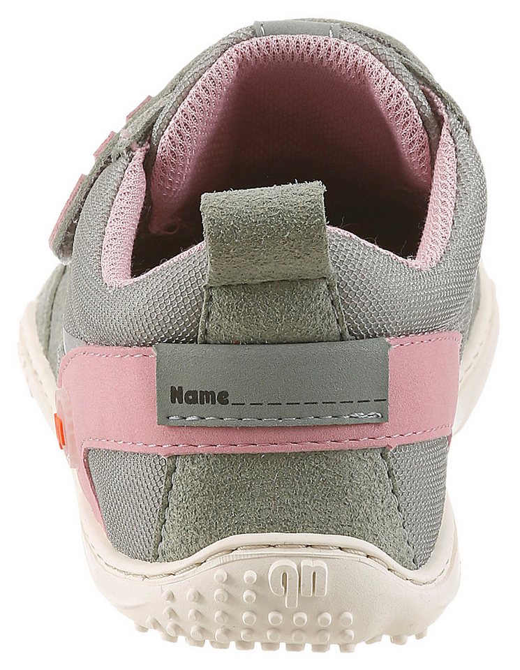 qnuffs Erle Barfußschuh Klettschuh, Halbschuh, Sneaker mit Kontrastbesätzen – Bild 3 von 5
