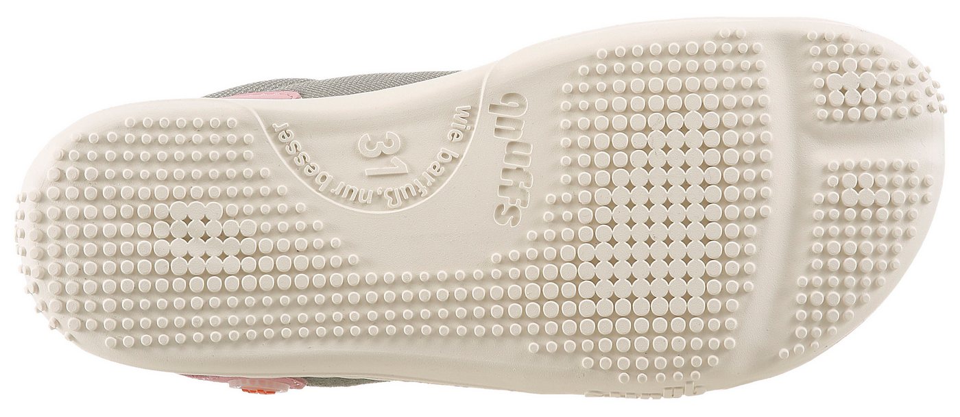 qnuffs Erle Barfußschuh Klettschuh, Halbschuh, Sneaker mit Kontrastbesätzen – Bild 4 von 5