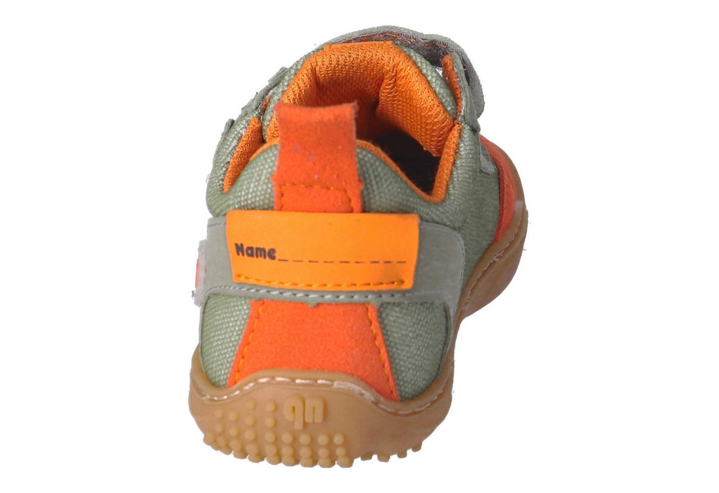qnuffs Erle Barfußschuh Klettschuh, Halbschuh, Sneaker mit Kontrastbesätzen – Bild 3 von 5