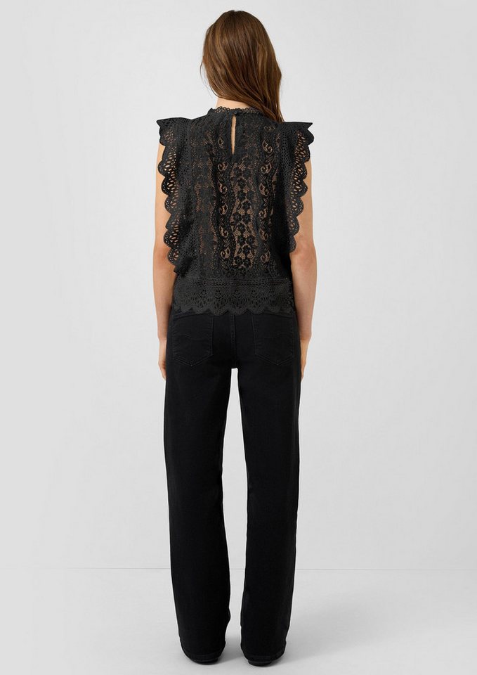 QS Blusentop Bluse Blusentop aus Spitze – Bild 3 von 5