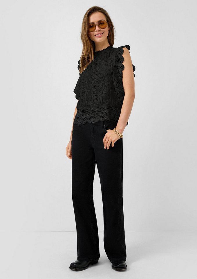 QS Blusentop Bluse Blusentop aus Spitze – Bild 5 von 5