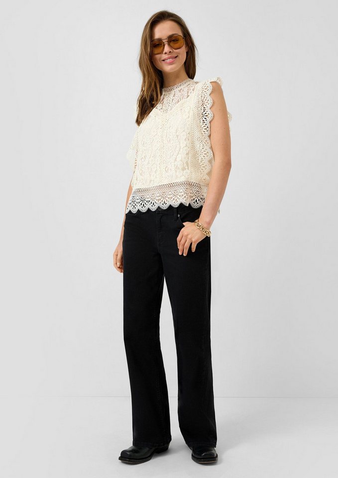 QS Blusentop Bluse Blusentop aus Spitze – Bild 5 von 5