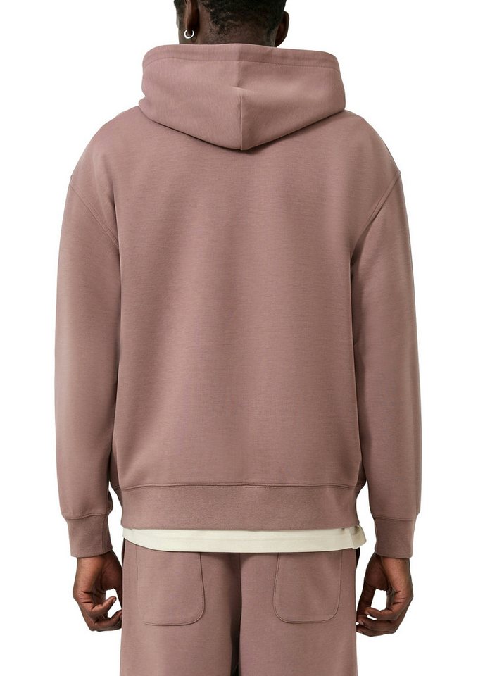 QS Kapuzensweatshirt unifarben, mit Logo-Stickerei – Bild 2 von 4