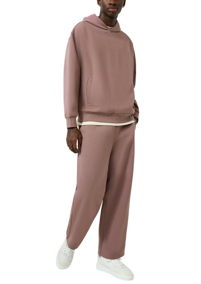 QS Kapuzensweatshirt unifarben, mit Logo-Stickerei – Bild 3 von 4