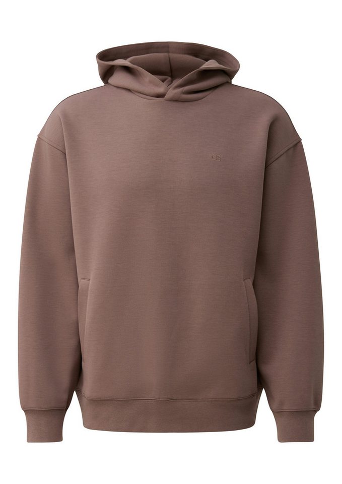 QS Kapuzensweatshirt unifarben, mit Logo-Stickerei – Bild 4 von 4