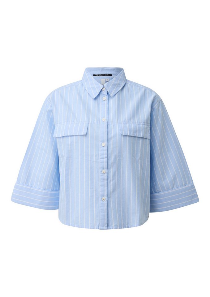 QS Kurzarmbluse Bluse Streifenbluse – Bild 2 von 5
