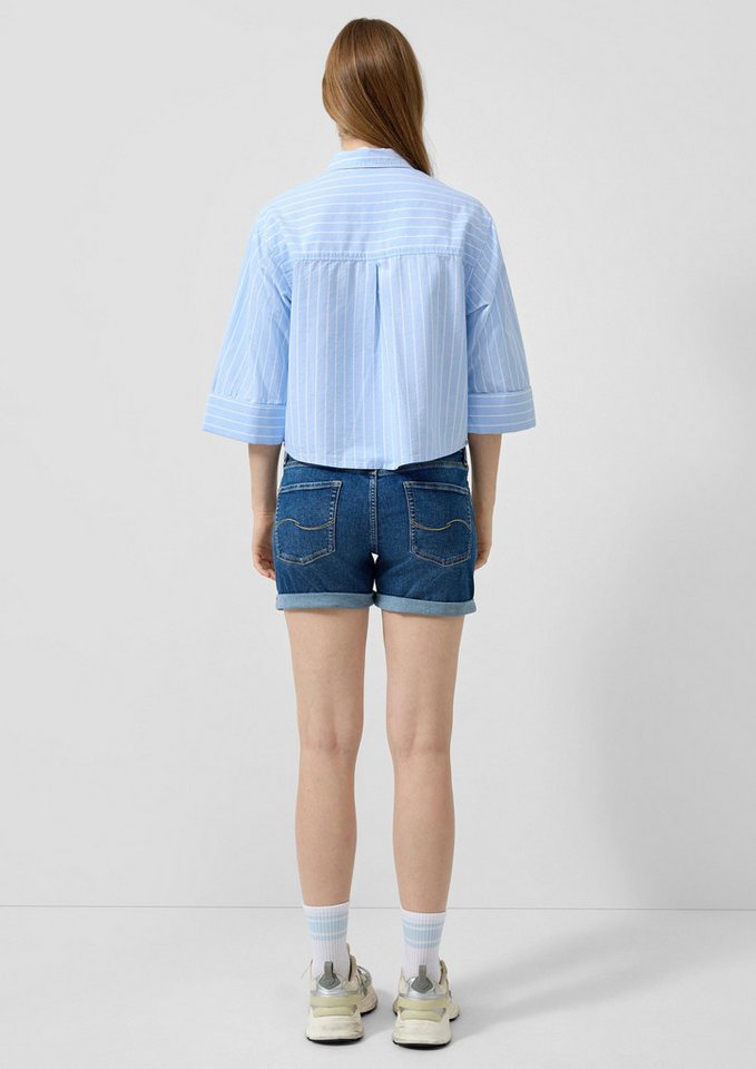 QS Kurzarmbluse Bluse Streifenbluse – Bild 3 von 5