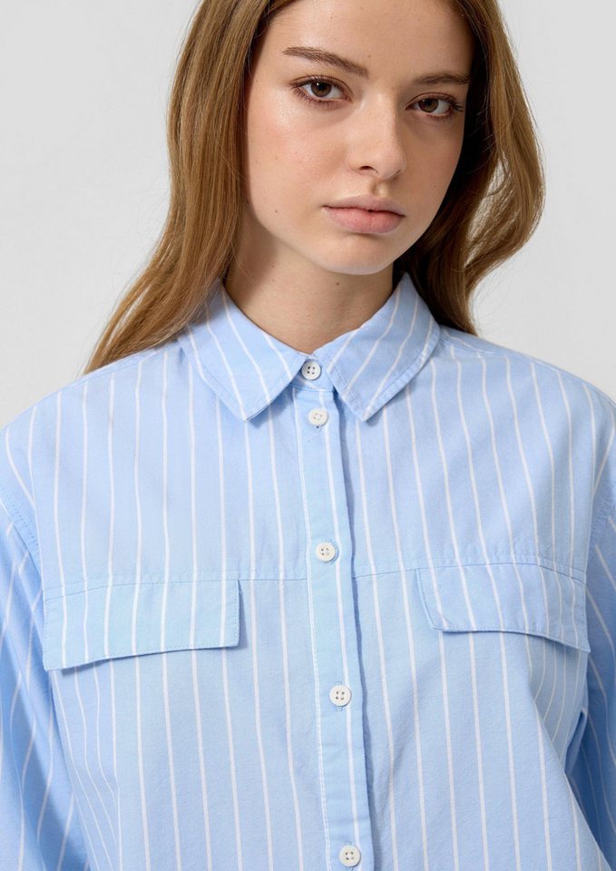 QS Kurzarmbluse Bluse Streifenbluse – Bild 4 von 5