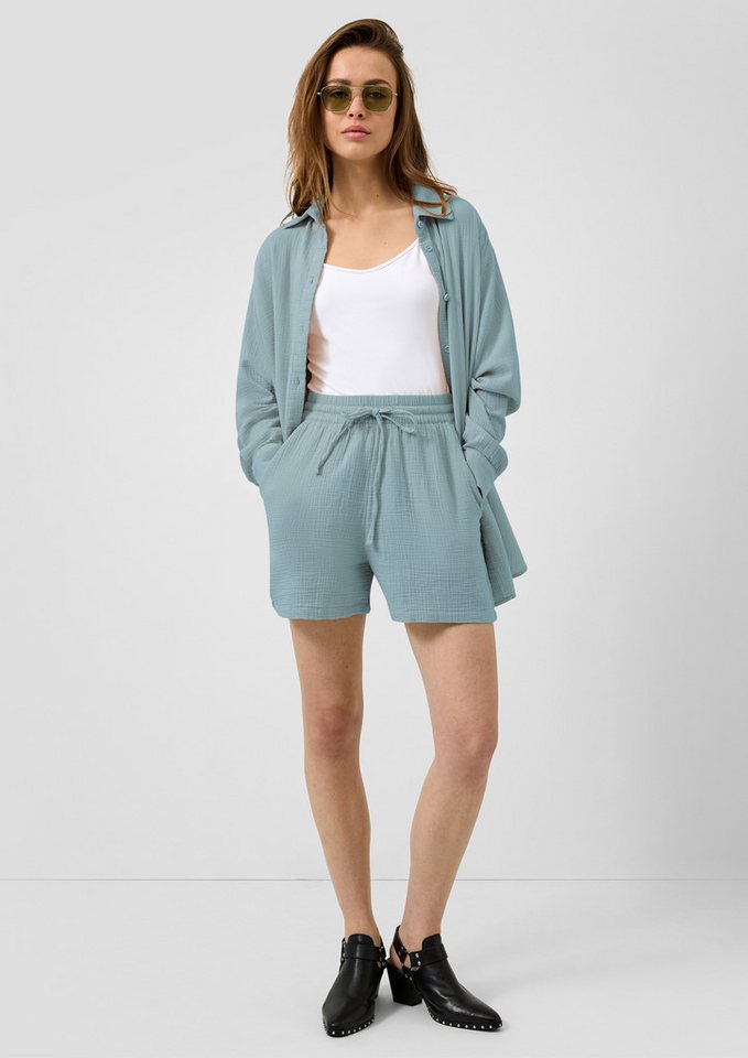 QS Langarmbluse Bluse Hemdbluse aus Musselin – Bild 5 von 5