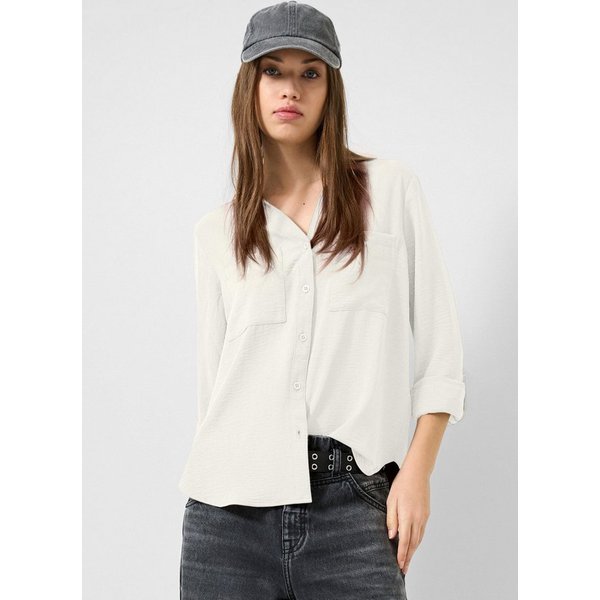 QS Langarmbluse Bluse Bluse mit Turn-up