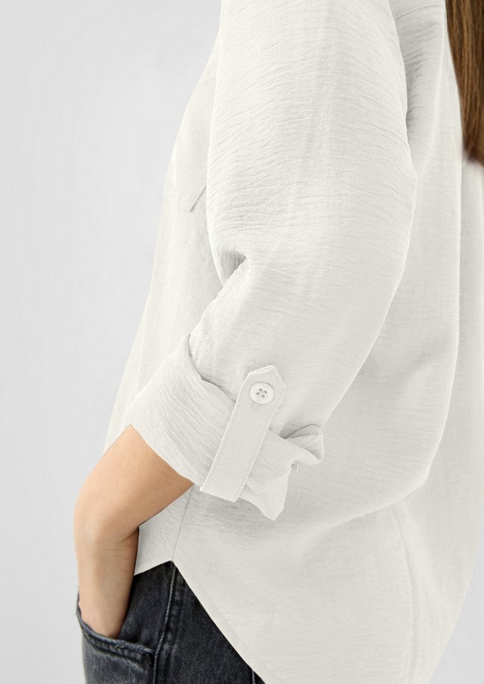 QS Langarmbluse Bluse Bluse mit Turn-up – Bild 4 von 5