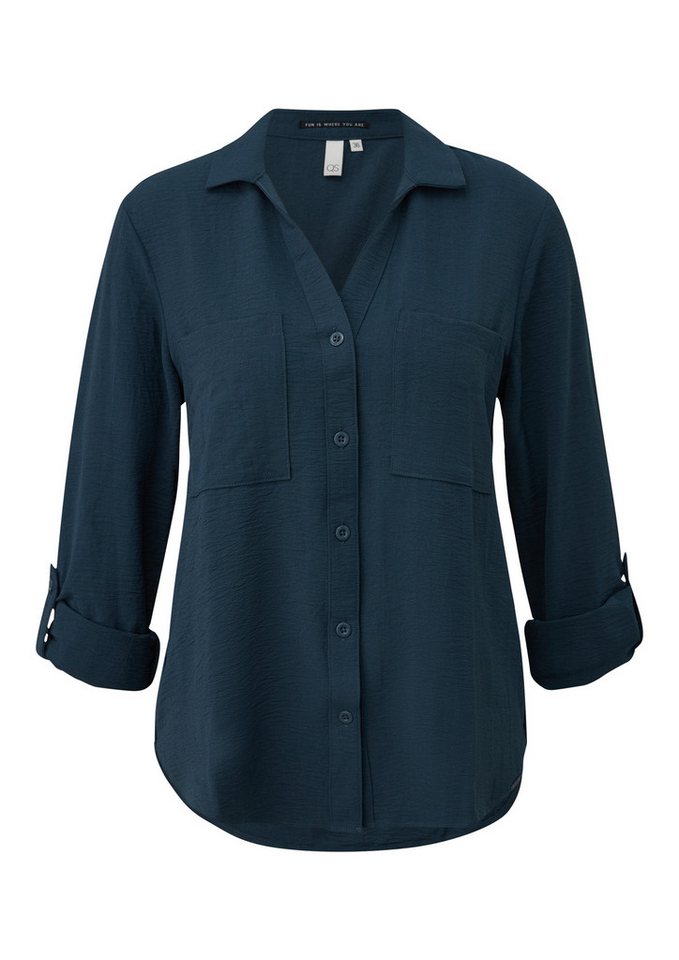 QS Langarmbluse Bluse Bluse mit Turn-up – Bild 2 von 5