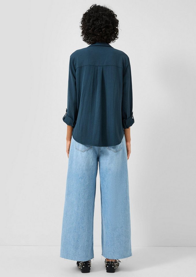 QS Langarmbluse Bluse Bluse mit Turn-up – Bild 3 von 5