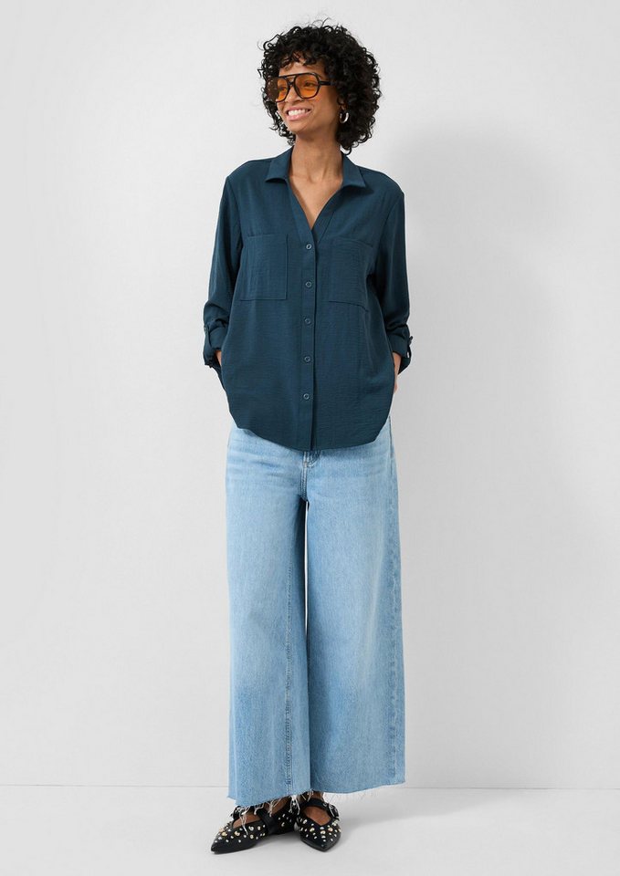 QS Langarmbluse Bluse Bluse mit Turn-up – Bild 5 von 5